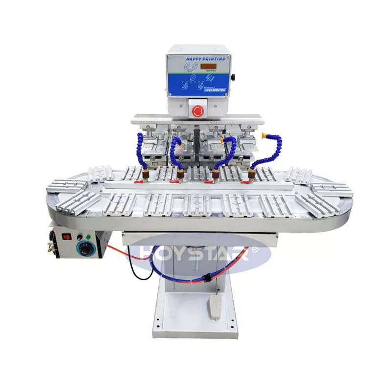 Stor størrelse firefarge padskriver med transportbånd