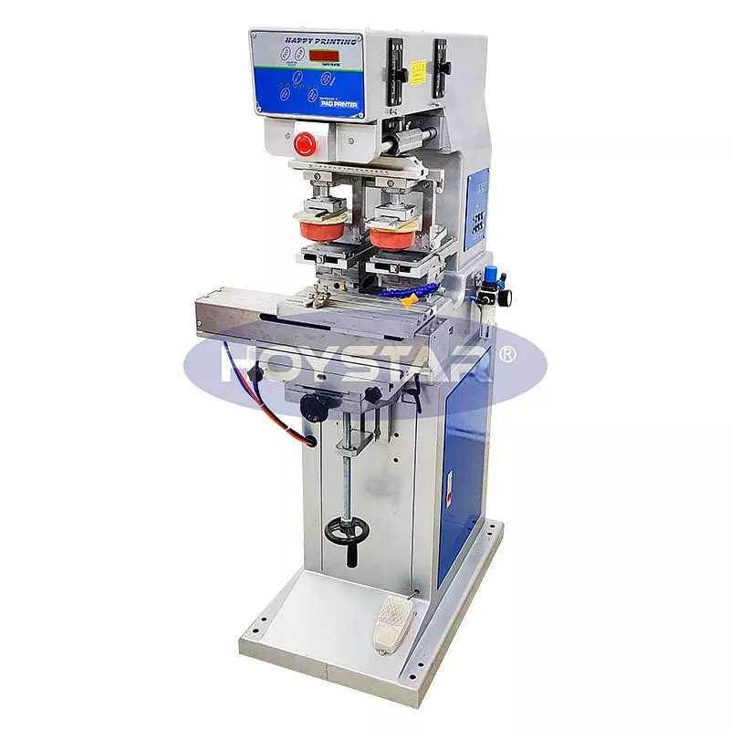 Two Color Pad Printer With Shuttle Worktable